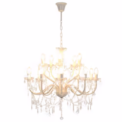 vidaXL Chandelier 2-layer White 15xE14 Bulbs Hanging Lamp Pendant Lighting - Additional view 6