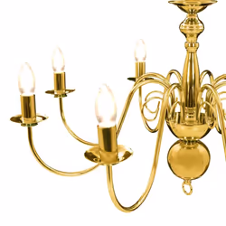 vidaXL Chandelier Golden 8xE14 Bulbs Ceiling Pendant Lamp Living Room Light - Additional view 8