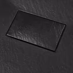 vidaXL Shower Base Tray SMC Black 120x70cm Rectangle Bathroom Shower Receptor - Additional view 4