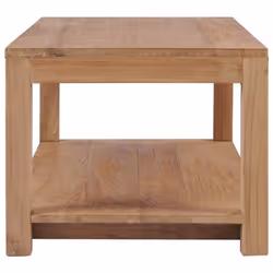 vidaXL Solid Teak Wood Coffee Table 100cm Home Side End Tea Stand Table Desk