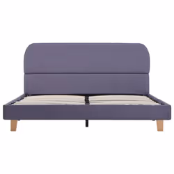 vidaXL Bed Frame without Mattress Bed Base Light Grey Fabric 135x190 cm Double