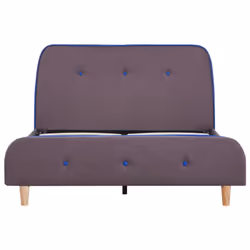 vidaXL Bed Frame without Mattress Bed Taupe Fabric 120x190 cm Small Double