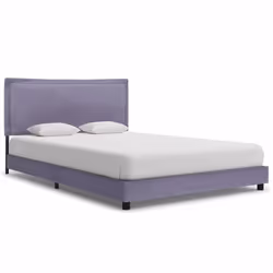 vidaXL Bed Frame without Mattress Bed Base Light Grey Fabric 135x190 cm Double