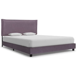 vidaXL Bed Frame without Mattress Home Bed Base Taupe Fabric 135x190 cm Double