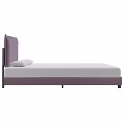 vidaXL Bed Frame without Mattress Home Bed Base Taupe Fabric 135x190 cm Double