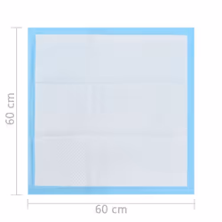 vidaXL 200x Pet Training Pads 60x60cm Non Woven Fabric Puppy Toilet Pads - Additional view 9