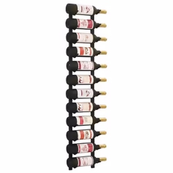 vidaXL Wall Wine Rack 12 Bottles Display Drink Holder Storage Cabinet Shelf
