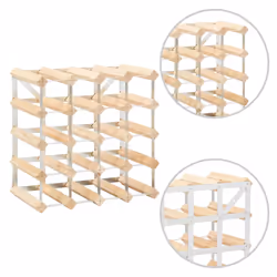 VidaXL 282469 wine rack Steel, Wood - Additional view 4