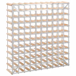 VidaXL 282472 wine rack Steel, Wood