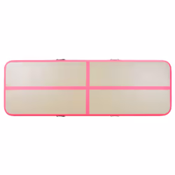 vidaXL Inflatable Gymnastics Mat with Pump 500cm PVC Pink Exercise Gym Carpet - Additional view 5