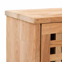 vidaXL Solid Walnut Wood Shoe Storage Bench Natural Shoe Storage Cabinets - Additional view 5