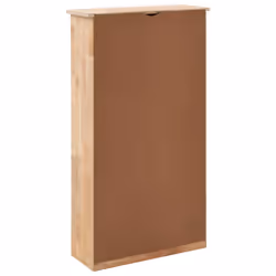 vidaXL Solid Walnut Wood Shoe Storage Cabinet Natural Shoe Storage Cabinets
