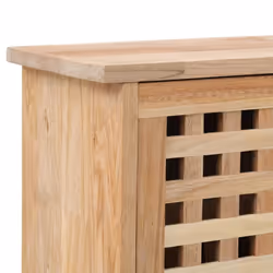 vidaXL Solid Walnut Wood Shoe Storage Cabinet Natural Shoe Storage Cabinets - Additional view 5