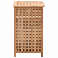 vidaXL Solid Walnut Wood Laundry Bin 39x39x65cm Clothes Chest Storage Boxes - Additional view 2