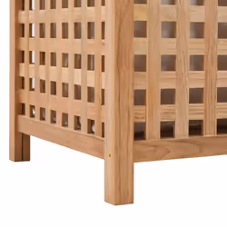vidaXL Solid Walnut Wood Laundry Bin 39x39x65cm Clothes Chest Storage Boxes - Additional view 5