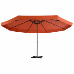 vidaXL Garden Parasol with Portable Base Sunshade Outdoor Umbrella Terracotta - Additional view 2