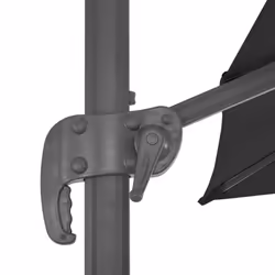 vidaXL Garden Parasol with Portable Base Sunshade Outdoor Umbrella Anthracite - Additional view 5