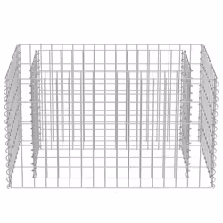 vidaXL Gabion Raised Bed Galvanised Steel 90x50x50cm Stone Basket Raised Bed - Additional view 4
