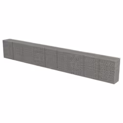 vidaXL Gabion Wall with Covers Galvanised Steel 900x50x100cm Stone Basket