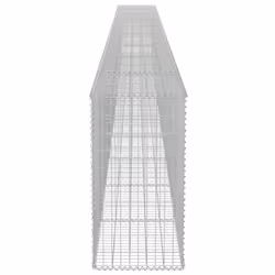 vidaXL Gabion Wall with Covers Galvanised Steel 900x50x100cm Stone Basket - Additional view 4