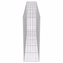 vidaXL Gabion Wall with Covers Galvanised Steel 300x50x150cm Stone Basket Cage - Additional view 4