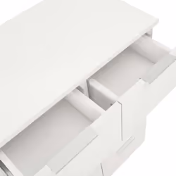 vidaXL Sideboard High Gloss White Engineered Wood Cabinet Organiser Stand