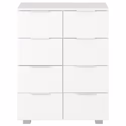 vidaXL Sideboard High Gloss White Engineered Wood Cabinet Organiser Stand - Additional view 4