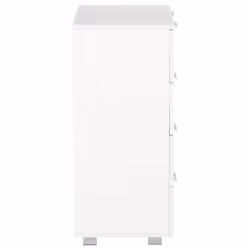 vidaXL Sideboard High Gloss White Engineered Wood Cabinet Organiser Stand - Additional view 5