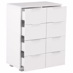 vidaXL Sideboard High Gloss White Engineered Wood Cabinet Organiser Stand - Additional view 7