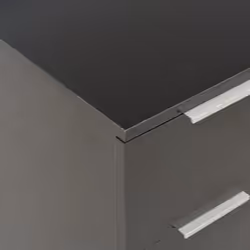 vidaXL Sideboard High Gloss Black Engineered Wood Cabinet Drawer Organiser - Additional view 3