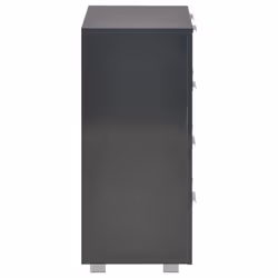 vidaXL Sideboard High Gloss Black Engineered Wood Cabinet Drawer Organiser - Additional view 5