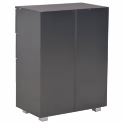 vidaXL Sideboard High Gloss Black Engineered Wood Cabinet Drawer Organiser - Additional view 6