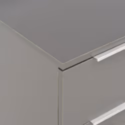 vidaXL Sideboard High Gloss Grey Engineered Wood Side Cabinet Drawer Unit - Additional view 6