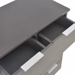 vidaXL Sideboard High Gloss Grey Engineered Wood Side Cabinet Drawer Unit - Additional view 7