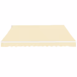 vidaXL Folding Awning Manual Operated 600cm Cream Canopy Solar Shade Cover