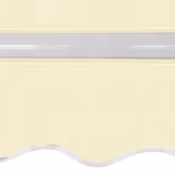 vidaXL Folding Awning Manual Operated 600cm Cream Canopy Solar Shade Cover - Additional view 4