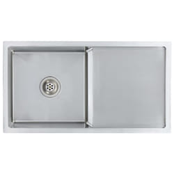 vidaXL Handmade Kitchen Sink Stainless Steel Under-mount Kitchen Sink Basin