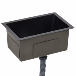 vidaXL Handmade Kitchen Sink Black Stainless Steel Under-mount Kitchen Basin - Additional view 4