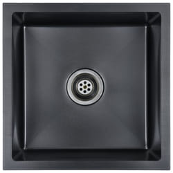 vidaXL Handmade Kitchen Sink Black Stainless Steel Under-mount Kitchen Basin