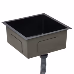 vidaXL Handmade Kitchen Sink Black Stainless Steel Under-mount Kitchen Basin - Additional view 4