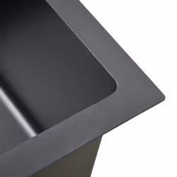 vidaXL Handmade Kitchen Sink Black Stainless Steel Under-mount Kitchen Basin - Additional view 6