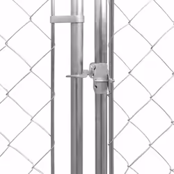 vidaXL Outdoor Dog Kennel Galvanised Steel 570x570x185cm House Cage Playpen
