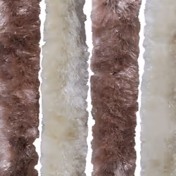 vidaXL Insect Curtain Beige and Light Brown 56x185cm Chenille Fly Door Screen