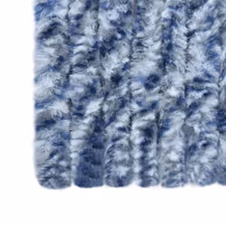 vidaXL Insect Curtain Blue White and Silver 56x185cm Chenille Fly Door Screen - Additional view 6