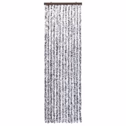 vidaXL Insect Curtain Brown and Beige 56x185cm Chenille Fly Door Screen Mesh