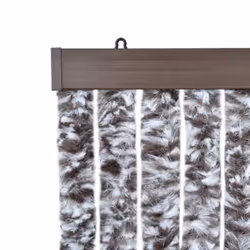 vidaXL Insect Curtain Brown and Beige 90x220cm Chenille Fly Door Screen Mesh - Additional view 5