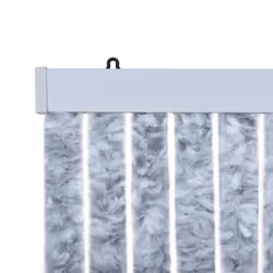 vidaXL Insect Curtain White and Grey 56x185cm Chenille Fly Door Screen Mesh - Additional view 5