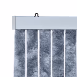 vidaXL Insect Curtain Silver 90x220cm Chenille Mosquito Fly Door Screen Mesh - Additional view 5