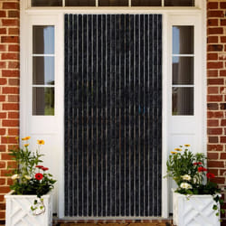 vidaXL Insect Curtain Anthracite 100x220cm Chenille Fly Screen Bug Door Mesh