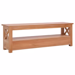vidaXL Solid Mahogany Wood TV Cabinet Sideboard Lowboard Stereo Rack Shelf - Additional view 4